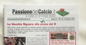 La decima copertina 2019 di Passione del Calcio