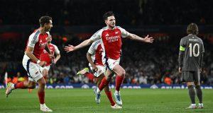 Champions League: Declan Rice nella storia, è il primo a segnare due gol su punizione in una sfida ad eliminazione diretta